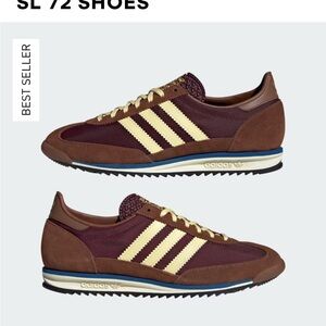 Adidas SL 72 Shoes in Maroon